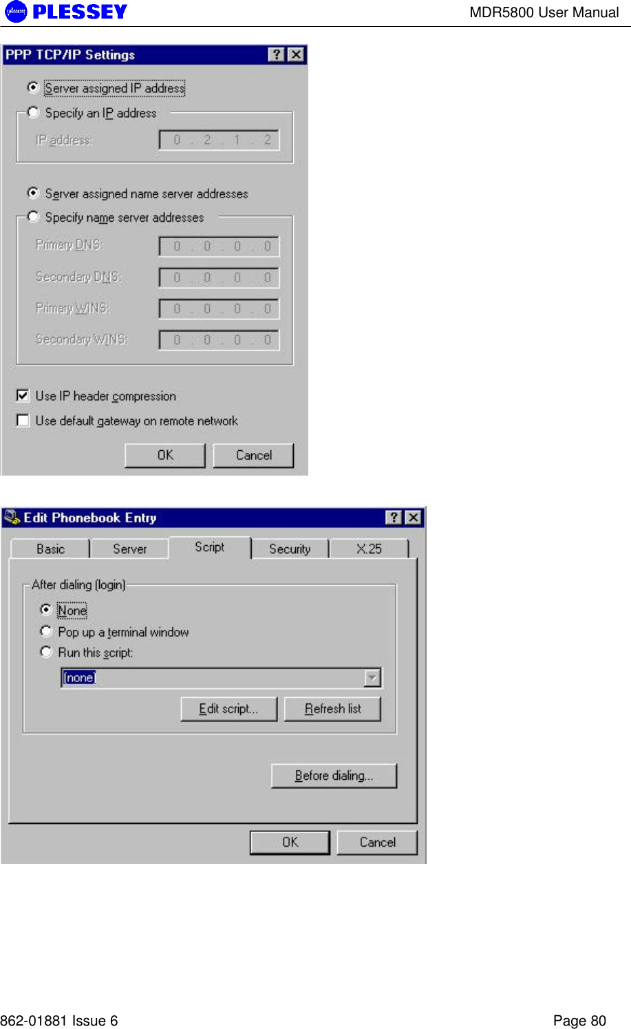 MDR5800 User Manual862-01881 Issue 6 Page 80