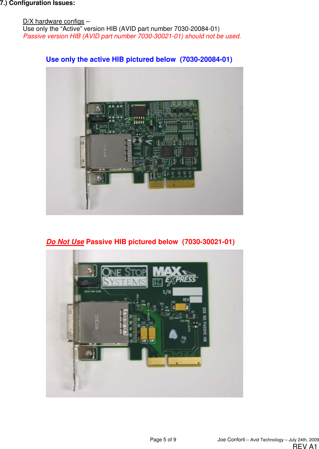 Page 5 of 9 - Avid-Technology Avid-Technology-Hp-Z800-Users-Manual- Avid Configuration Guidelines  Avid-technology-hp-z800-users-manual