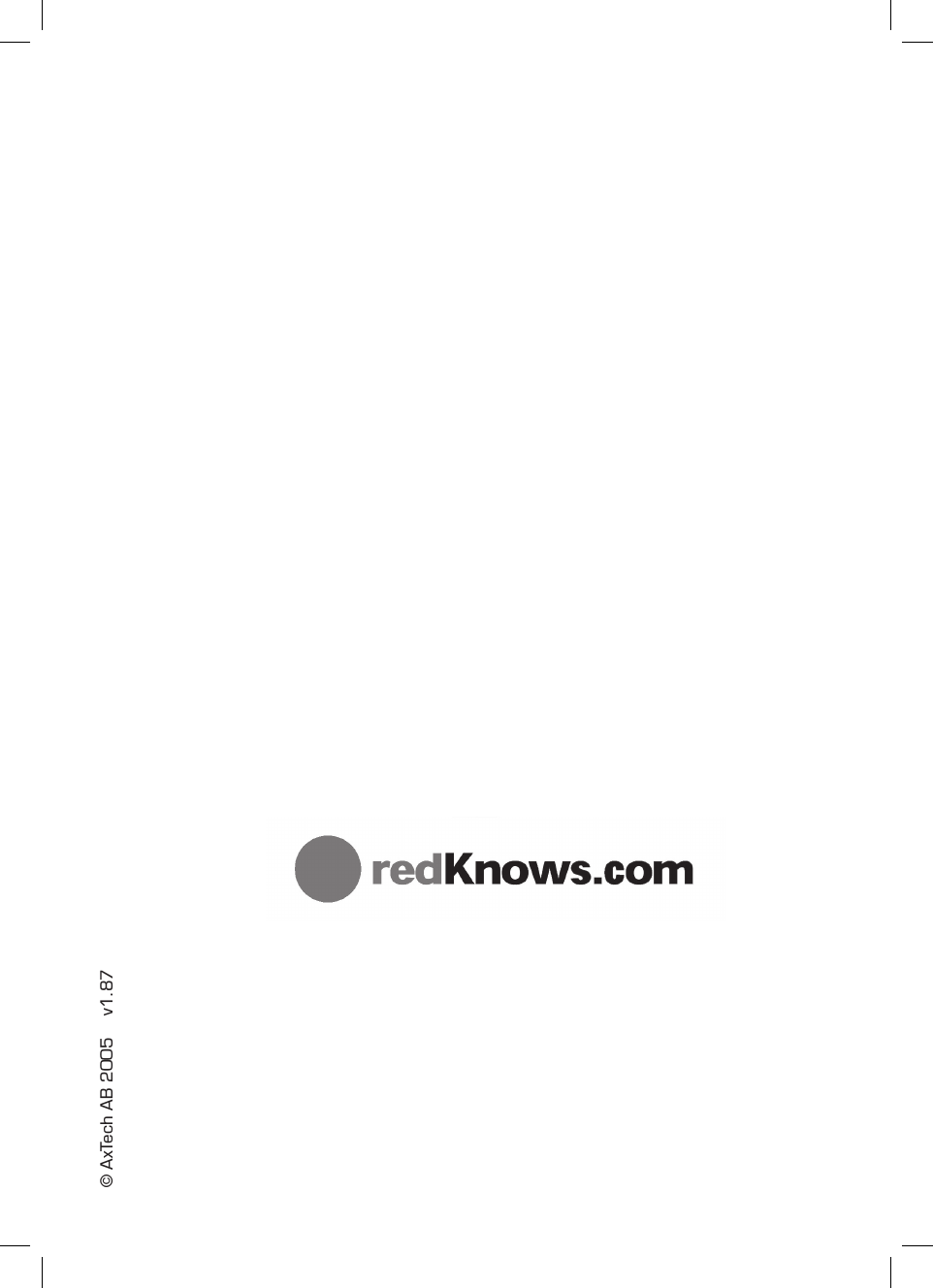 © AxTech AB 2005    v1.87