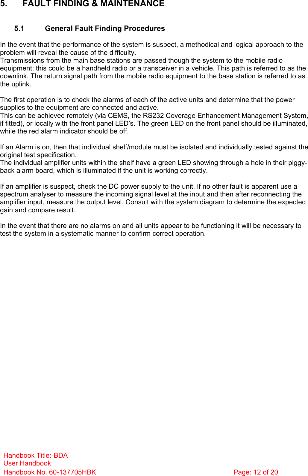 Axell Wireless 601376SERIES Signal Booster type 60137705 User Manual