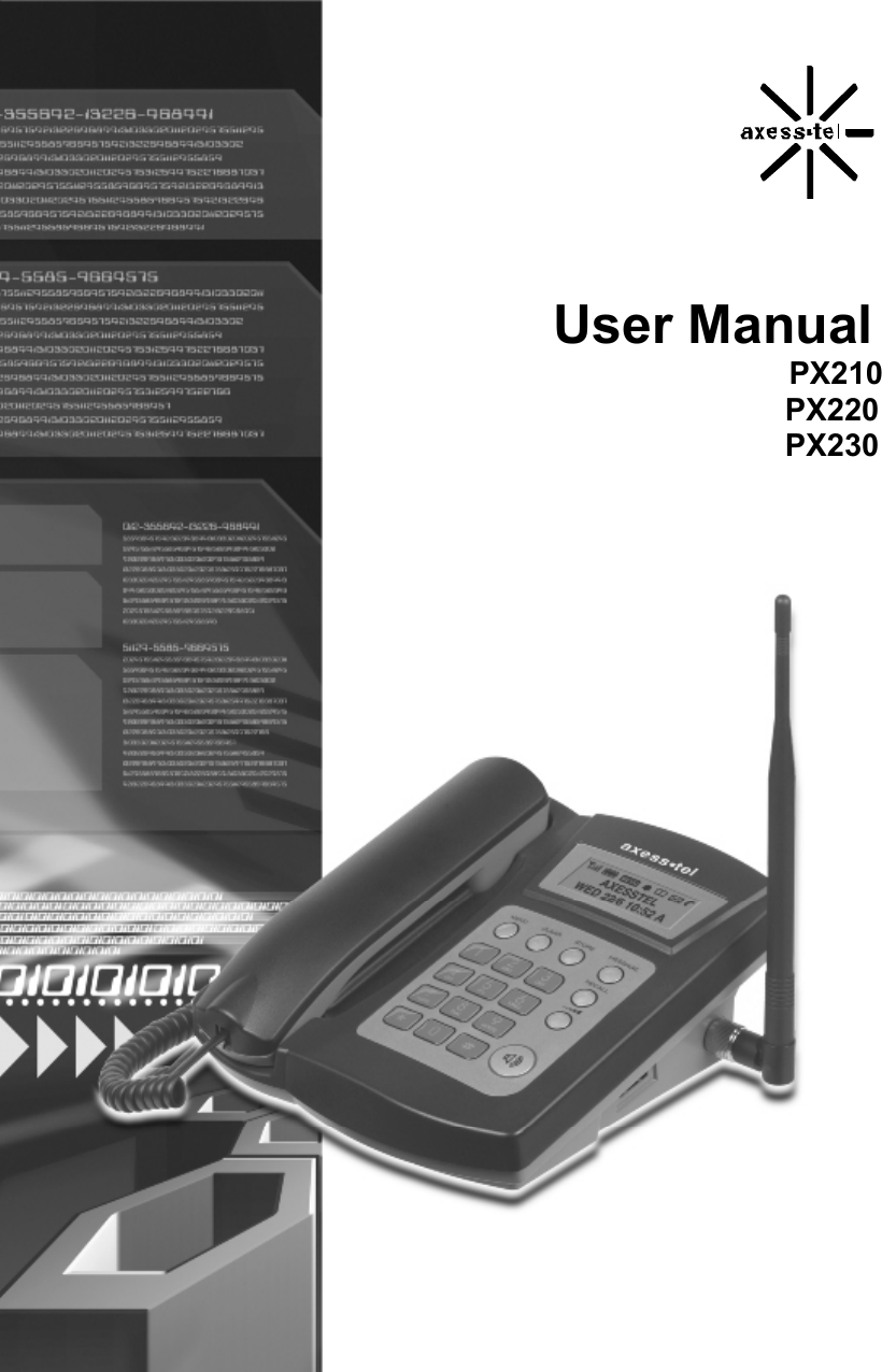  1                                                                                                                                                                                                                                     User Manual                                                        PX210                                                                                         PX220                                                                                         PX230                                                              