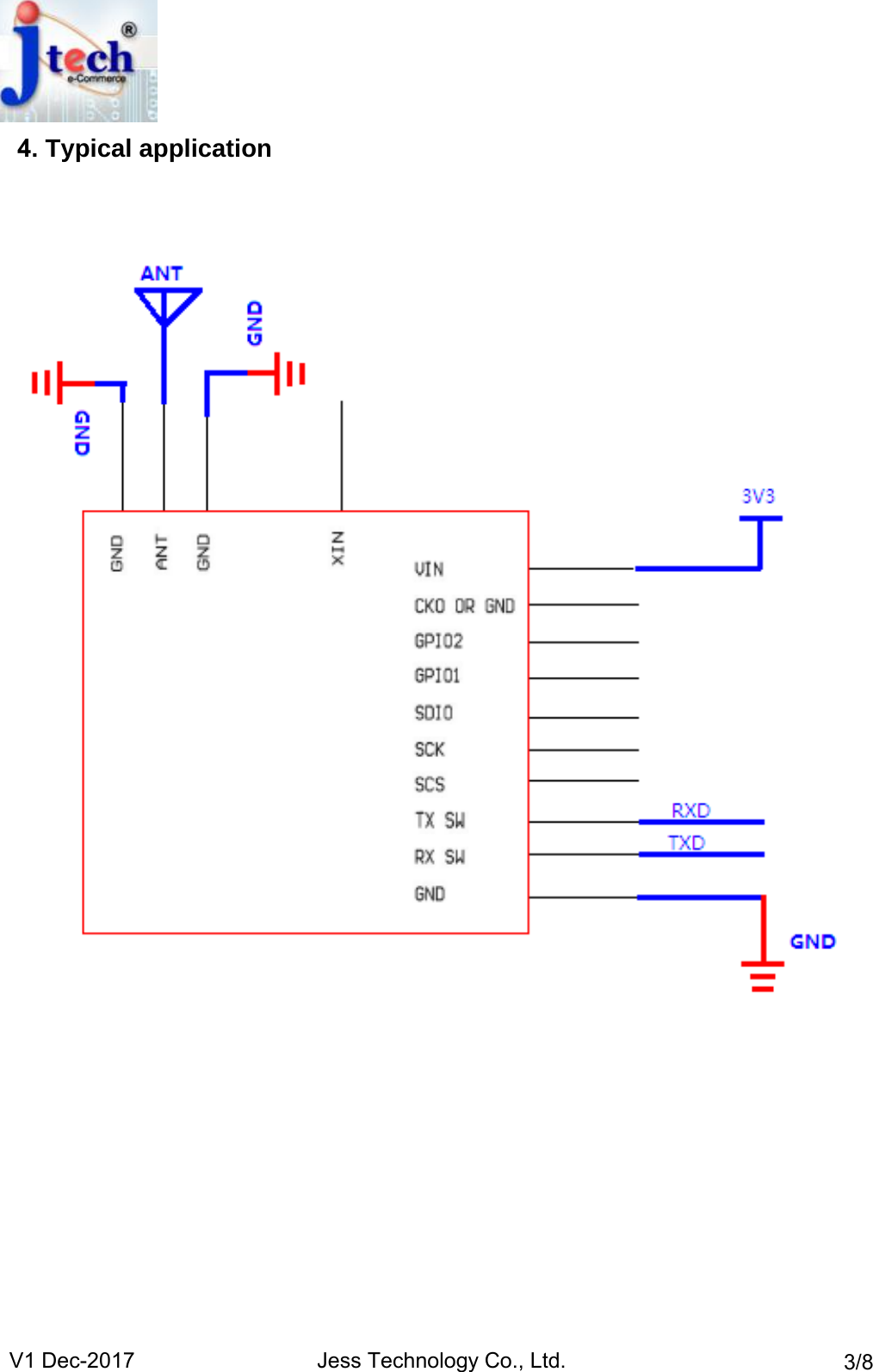 V1 Dec-2017 Jess Technology Co., Ltd. 3/84. Typical application