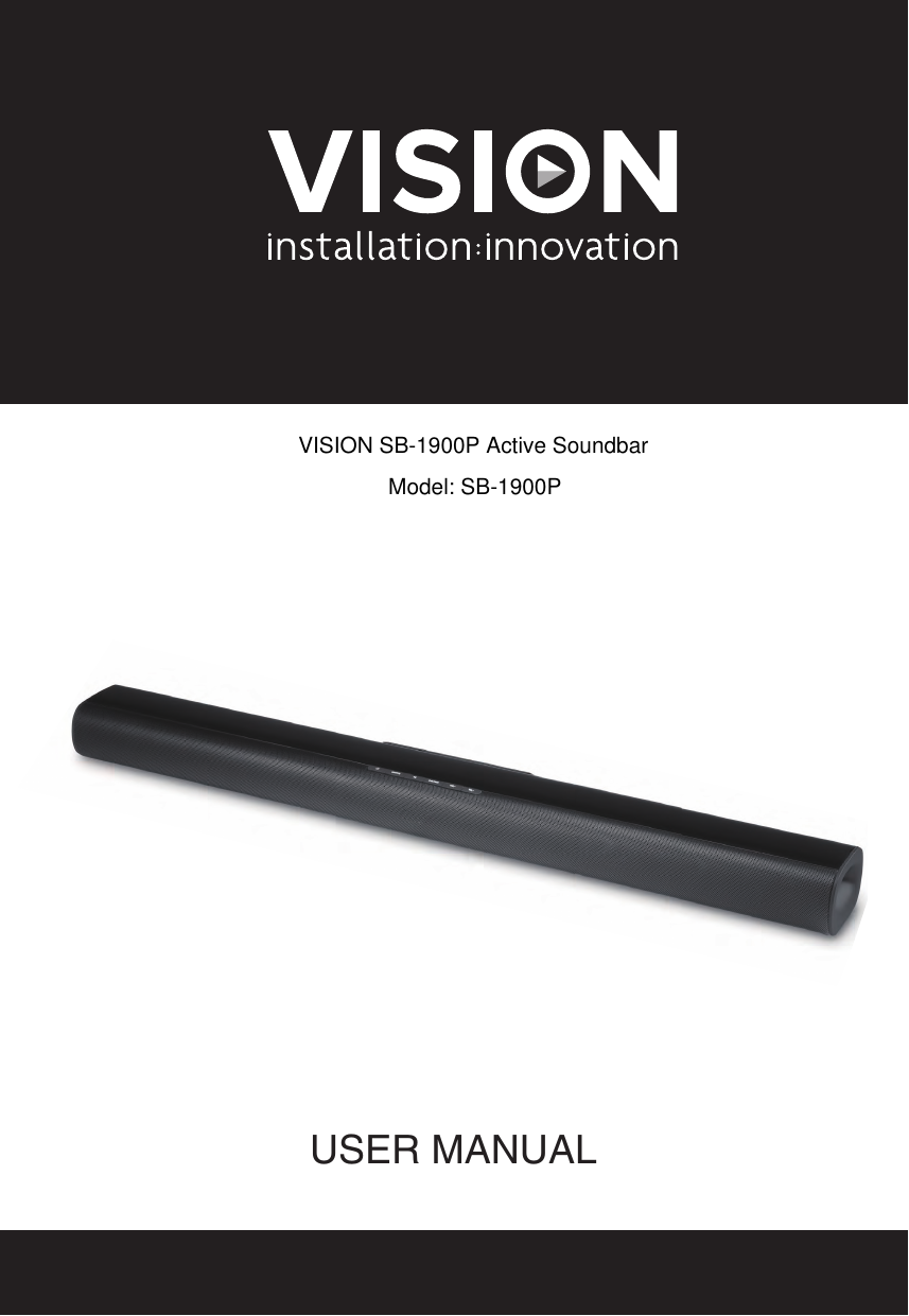 Azlan Logistics SB1900P VISION SB1900P Active Soundbar User Manual