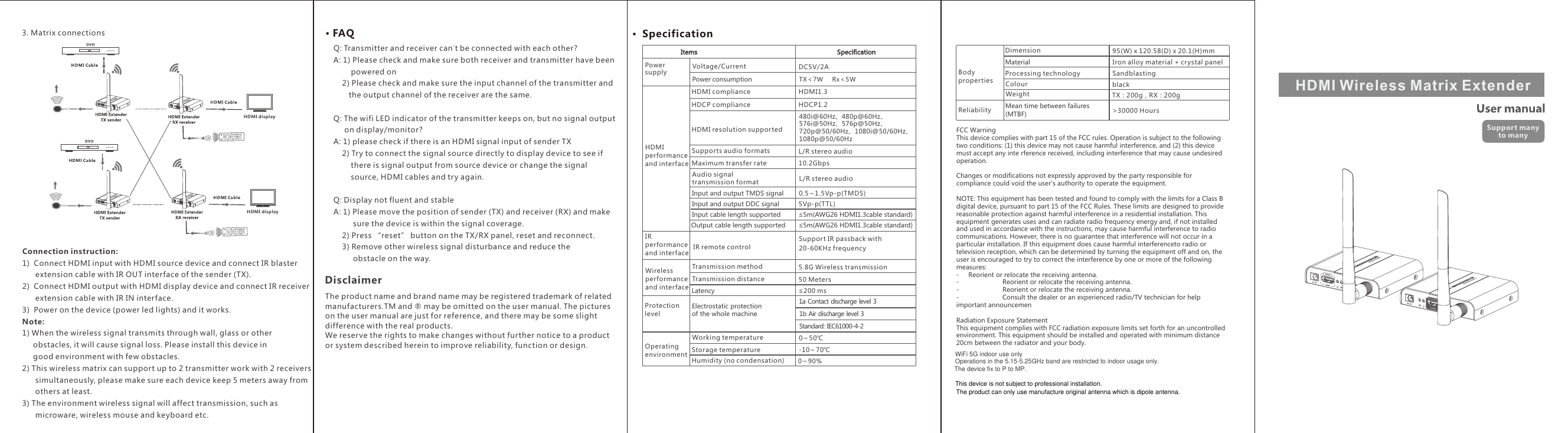 Page 2 of Azlan Logistics TC-HDMIWM TC-HDMIWM User Manual                      1