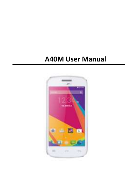         A40M User Manual  