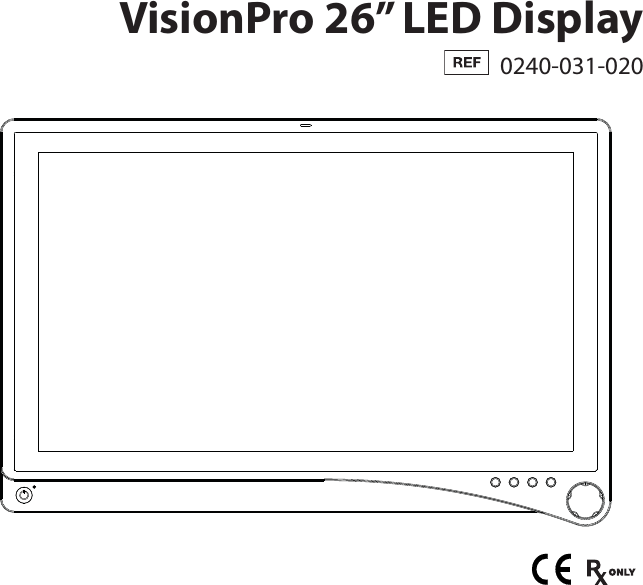 VisionPro 26” LED Display  0240-031-020