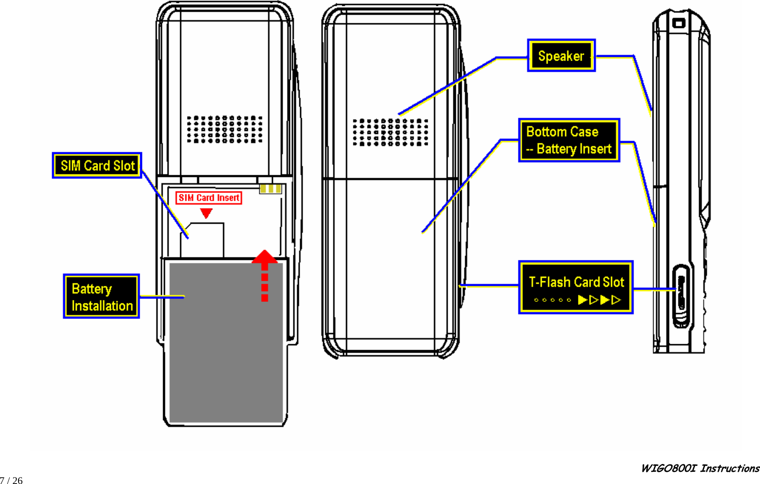                                                                                                                                                                                                                                                       WIGO800I Instructions            7 / 26  