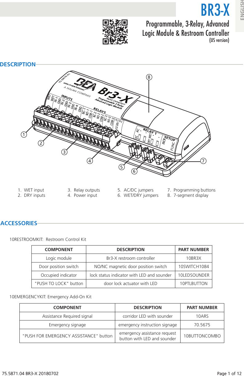 BEA Br3 X Logic Module User Guide