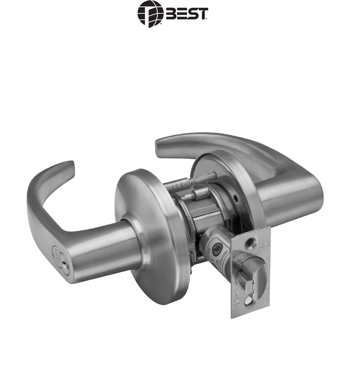 Universal Stanley Best 45HCA UNR 626 Steel Standard Mortise Lock Case Satin Chrome 2 