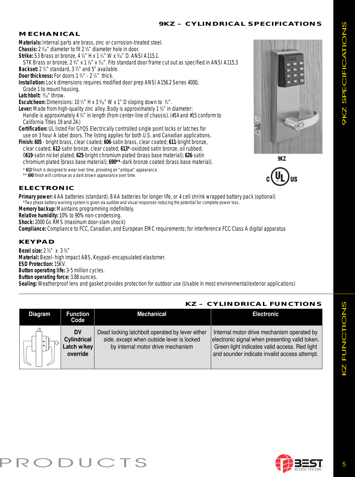 BEST Keypad EZ Series EZseries WEB