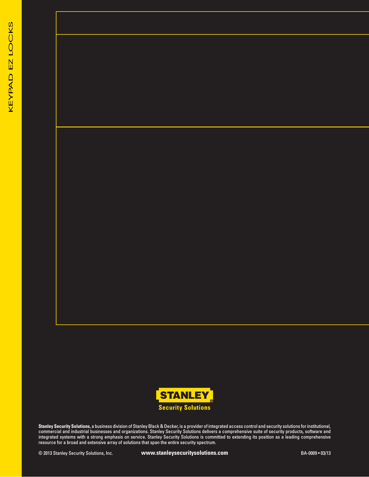 BEST Keypad EZ Series EZseries WEB