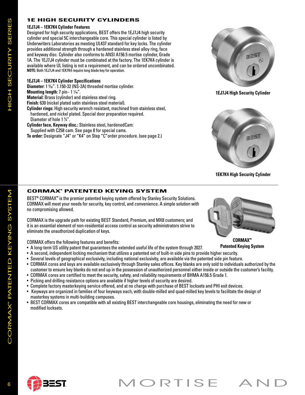 BEST Cylinders E Series Eseries BAS030 WEB