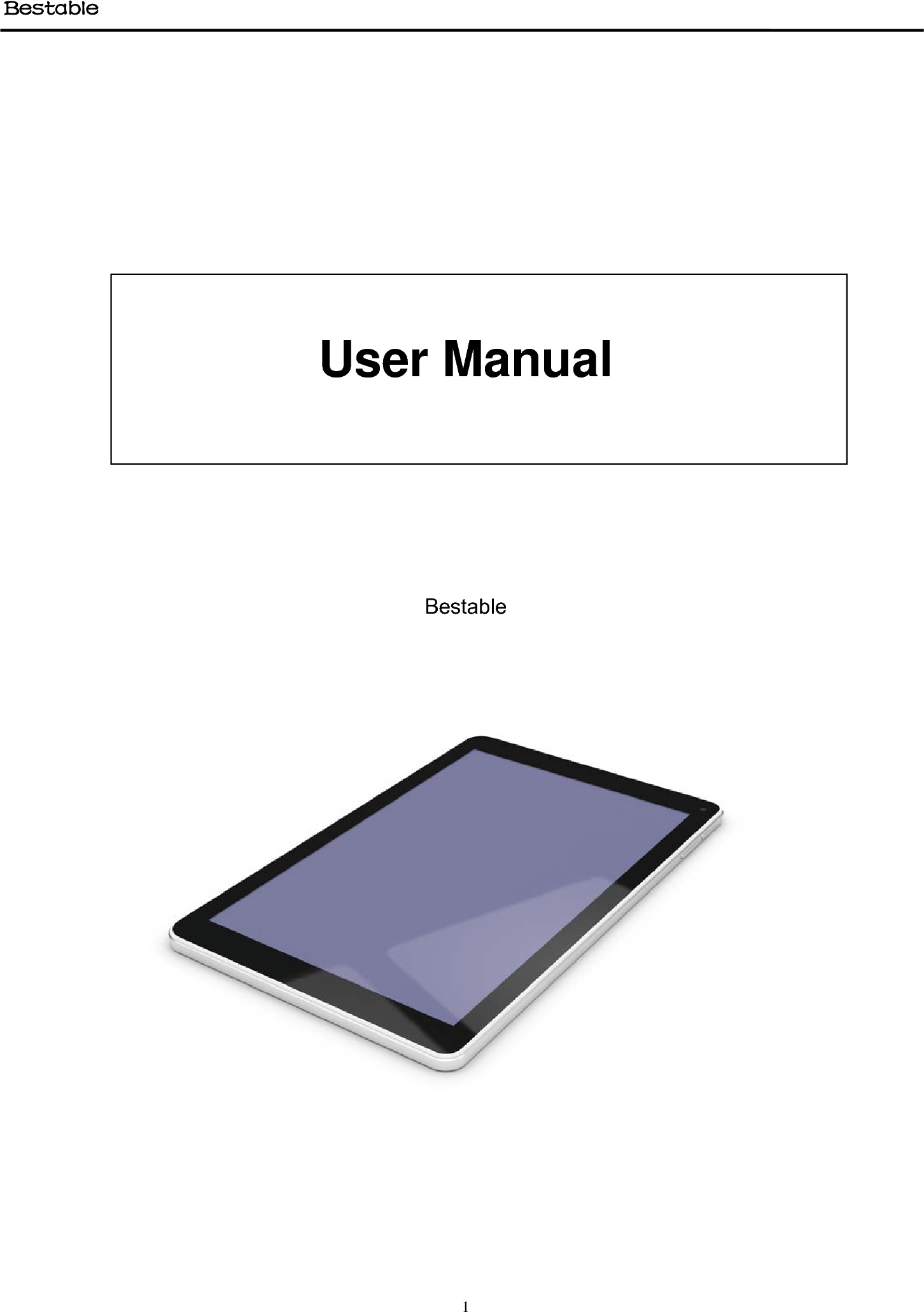 Bestable    1          User Manual        Bestable                         