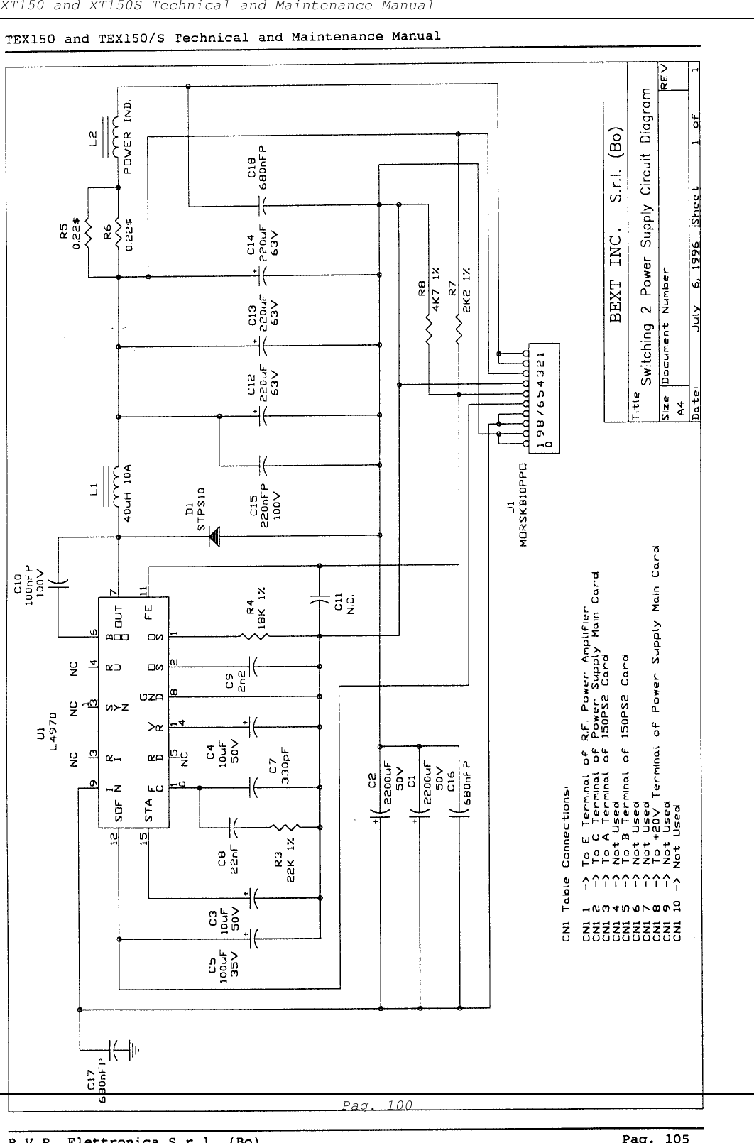 XT150 and XT150S Technical and Maintenance ManualPag. 100