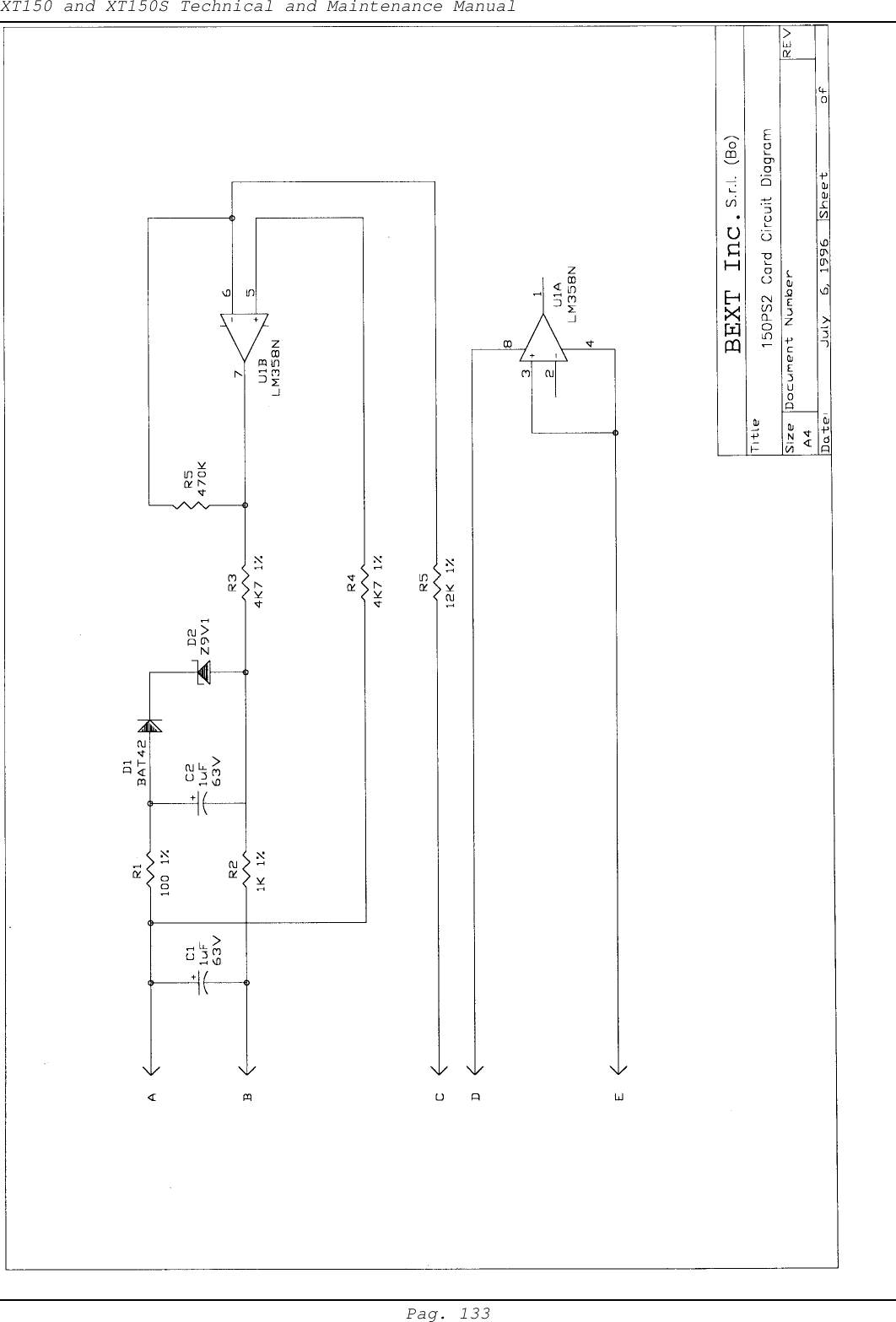 XT150 and XT150S Technical and Maintenance ManualPag. 133