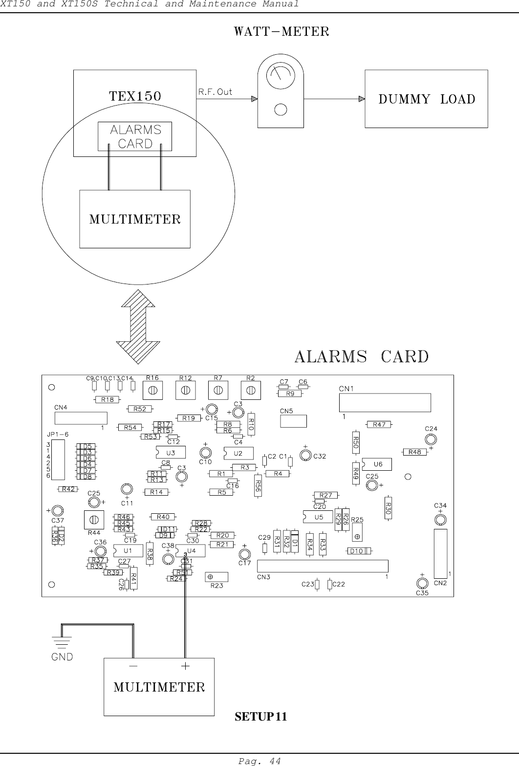XT150 and XT150S Technical and Maintenance ManualPag. 44SETUP 11