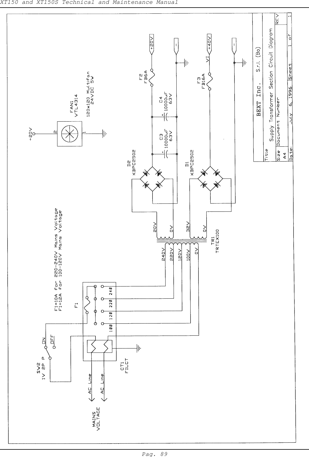 XT150 and XT150S Technical and Maintenance ManualPag. 89