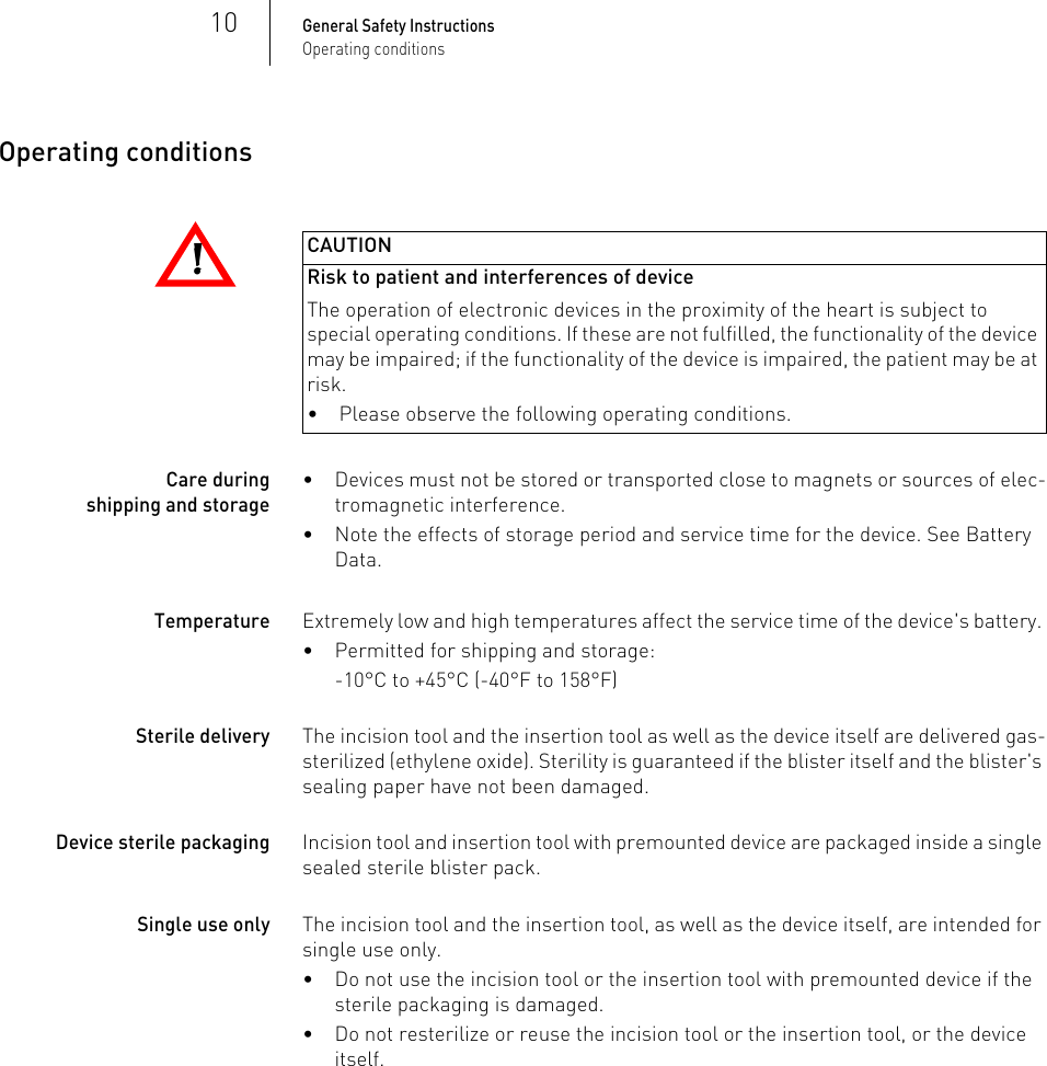 Page 10 of BIOTRONIK SE and KG BM2610 Implantable Cardiac Monitor User Manual P BL 0001136