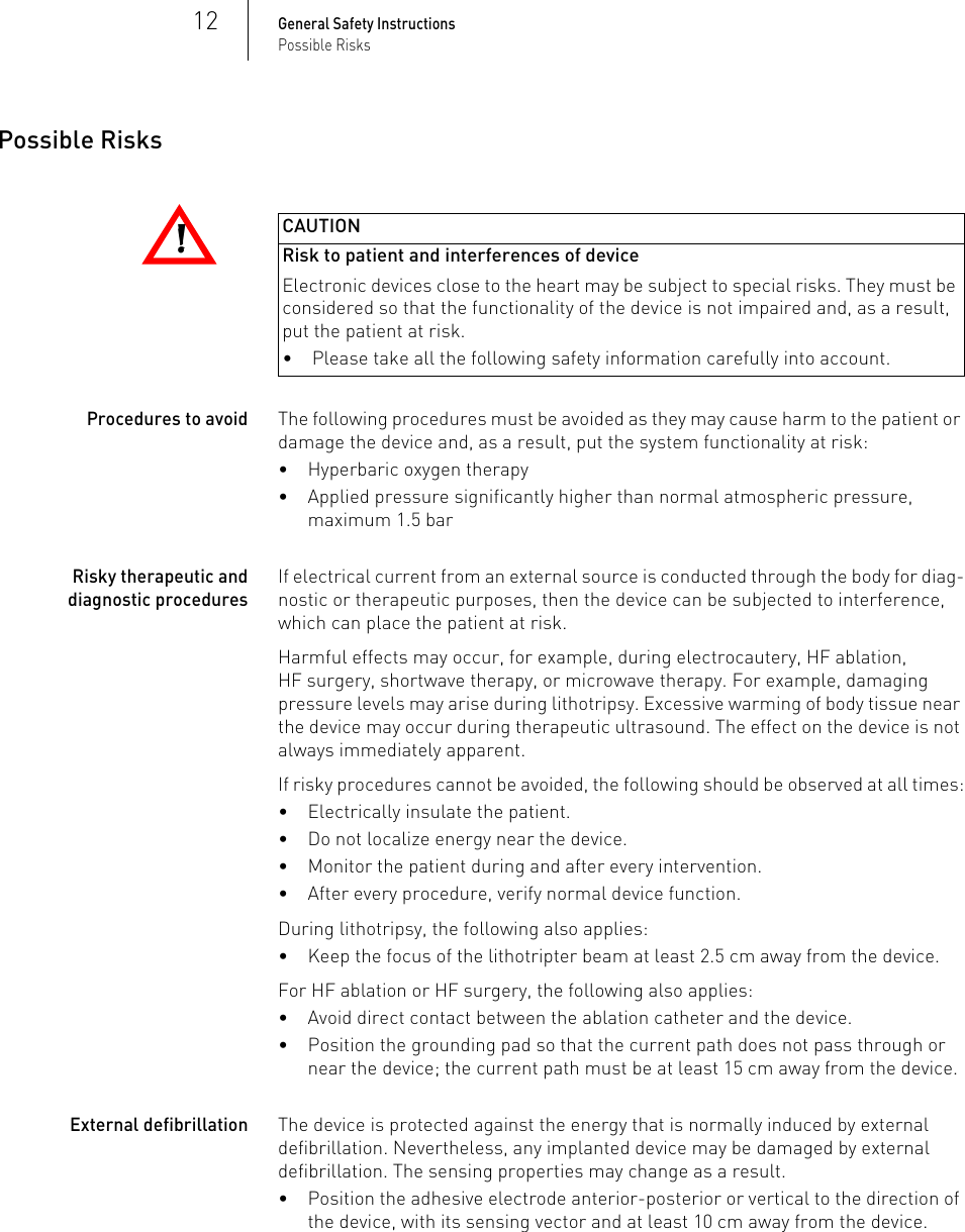 Page 12 of BIOTRONIK SE and KG BM2610 Implantable Cardiac Monitor User Manual P BL 0001136