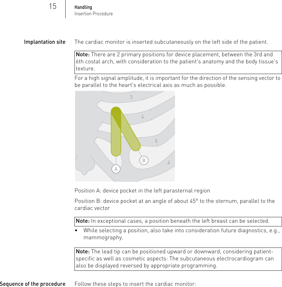 Page 15 of BIOTRONIK SE and KG BM2610 Implantable Cardiac Monitor User Manual P BL 0001136