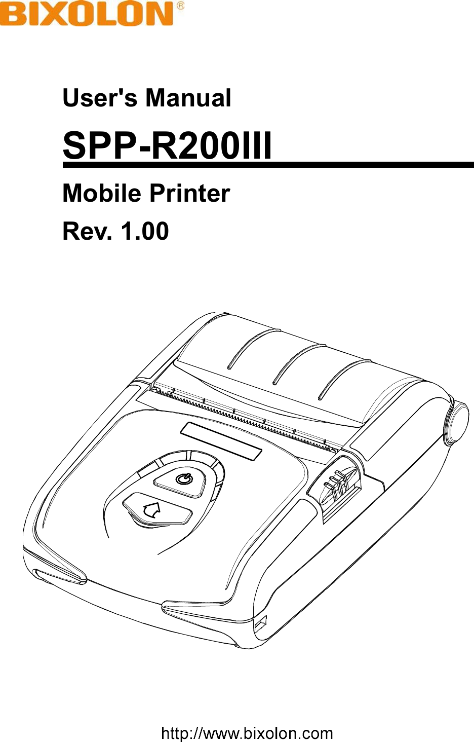 User&apos;s ManualSPP-R200IIIMobile PrinterRev. 1.00