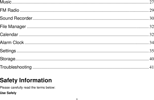 Page 3 of BLU BLUC42019 Mobile Phone User Manual user manual