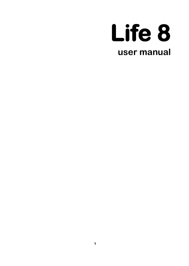    1  Life 8 user manual         