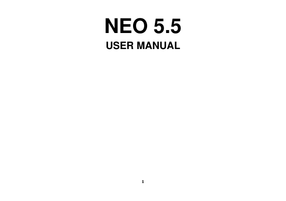 1 NEO 5.5 USER MANUAL           