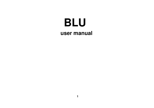   1  BLU user manual          