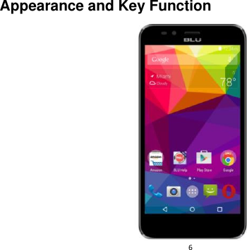 6  Appearance and Key Function    