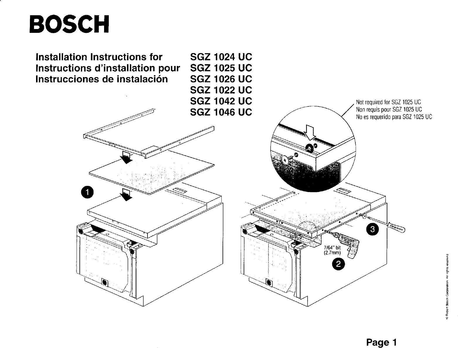 Page 1 of 4 - BOSCH  Dishwasher Manual L0020047