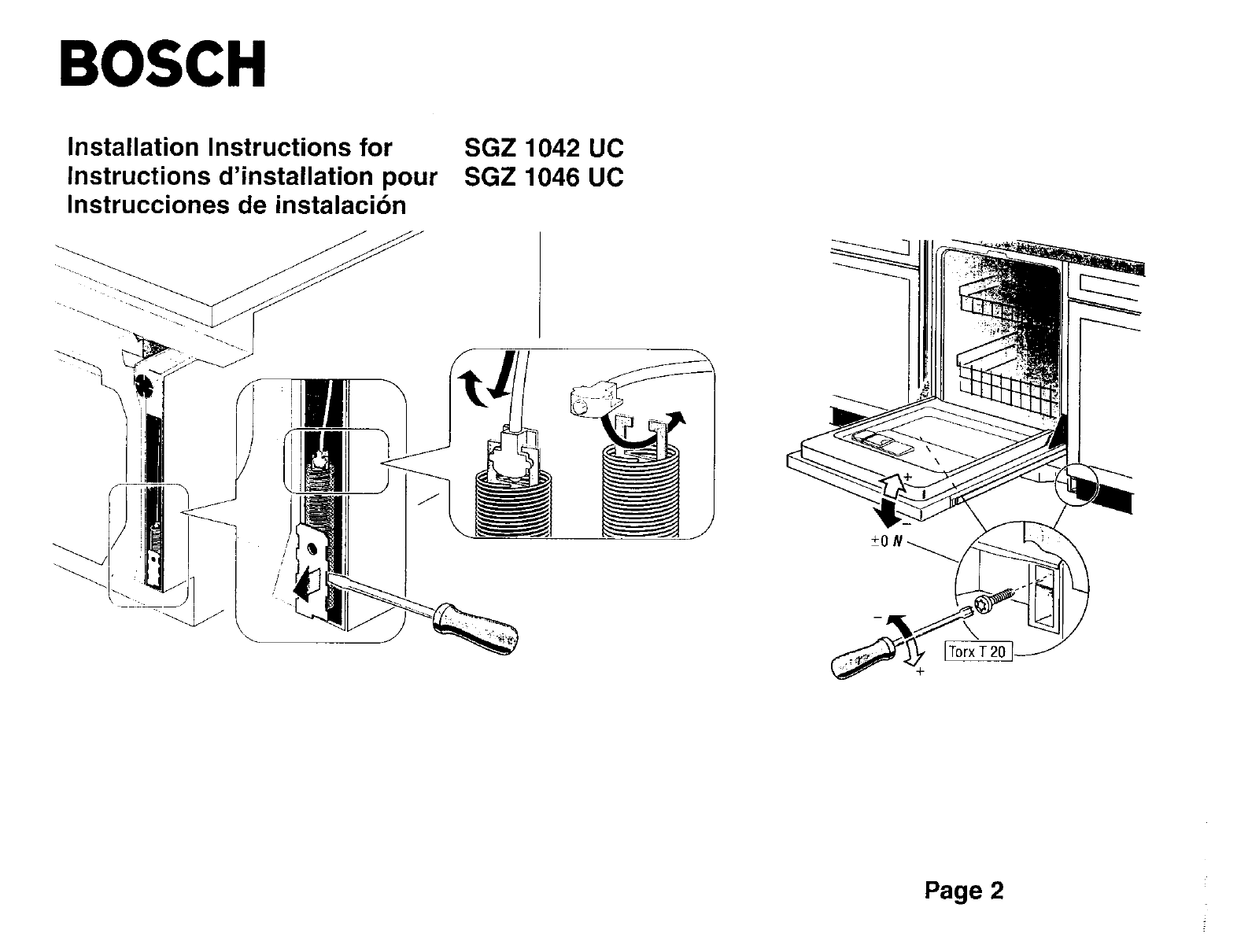 bosch manual dishwasher