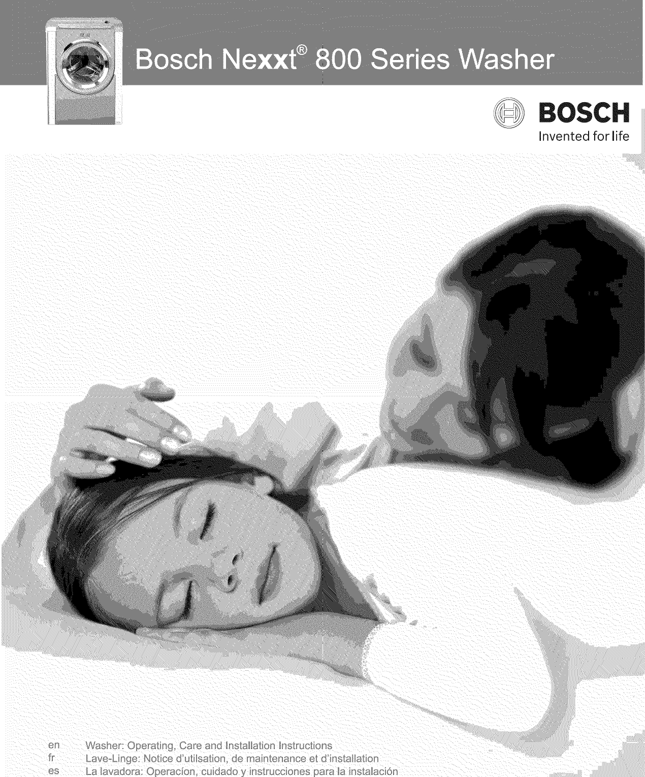 BOSCH Residential Washers Manual L0812153