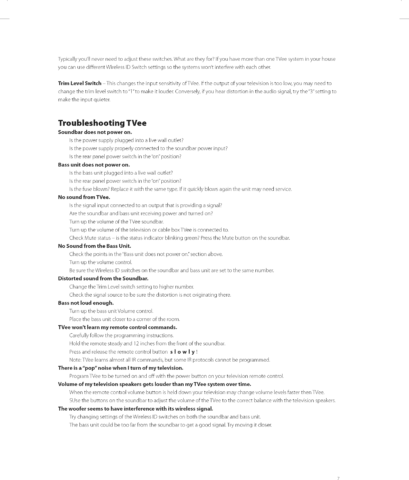 Page 7 of 9 - BOSTON  ACOUSTICS Speakers Manual L0711141