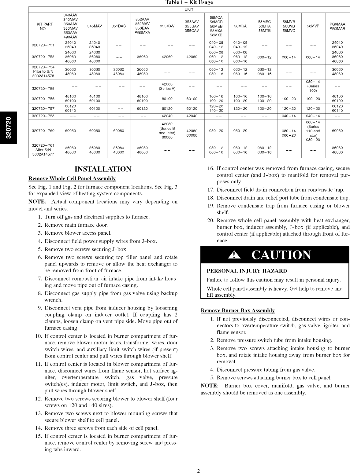 Page 2 of 6 - BRYANT  Furnace/Heater, Gas Manual L1002531