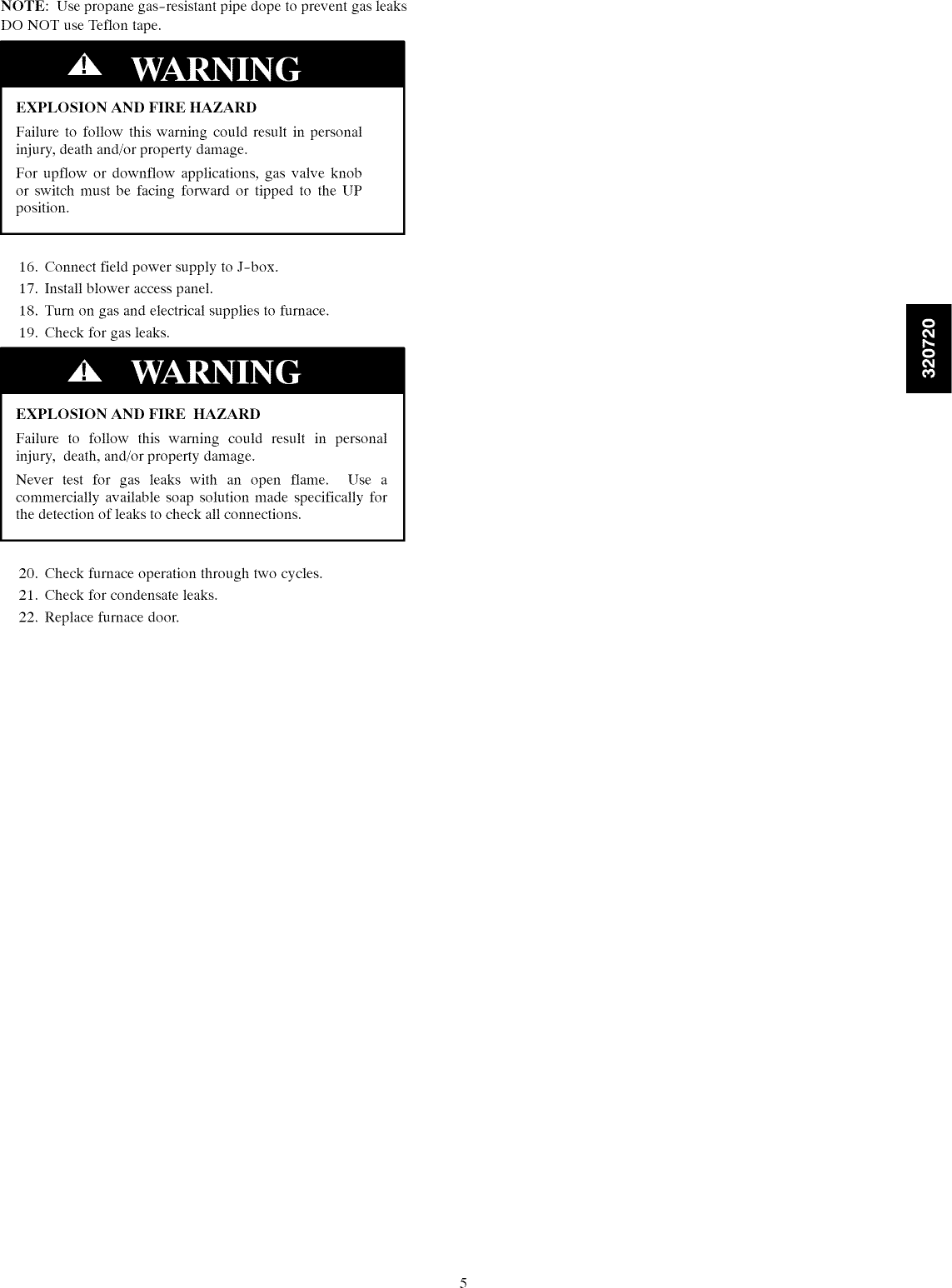 Page 5 of 6 - BRYANT  Furnace/Heater, Gas Manual L1002531