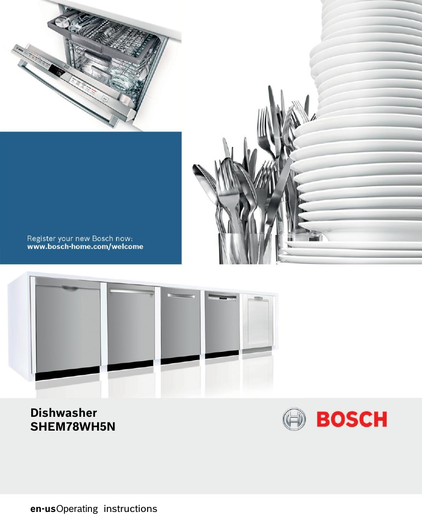                                 Dishwasher SHEM78WH5N       en-usOperating  instructions 