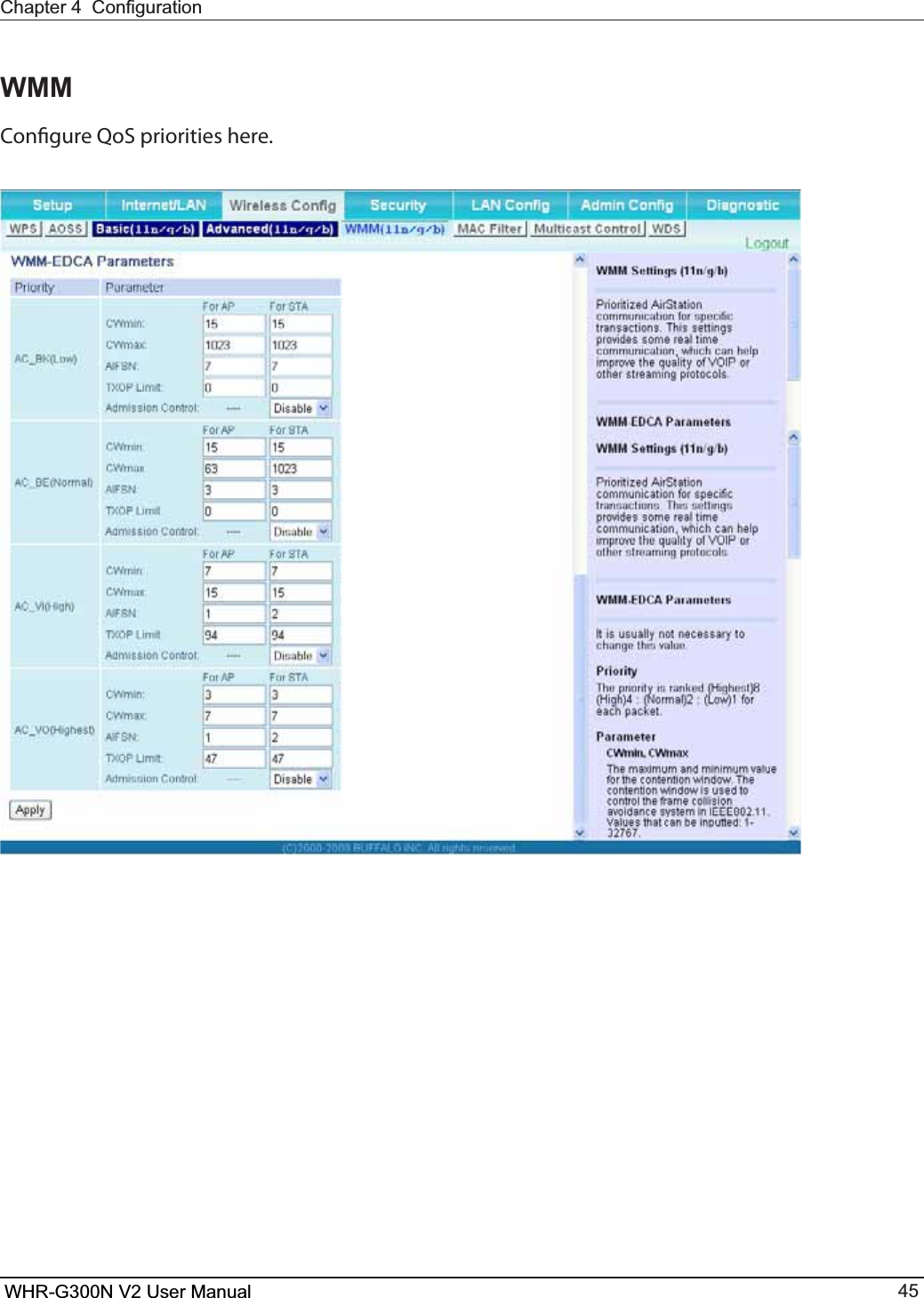 &amp;KDSWHU&amp;RQ¿JXUDWLRQWHR-G300N User Manual 45WMM$POöHVSF2P4QSJPSJUJFTIFSFWHR-G300N V2 User Manual