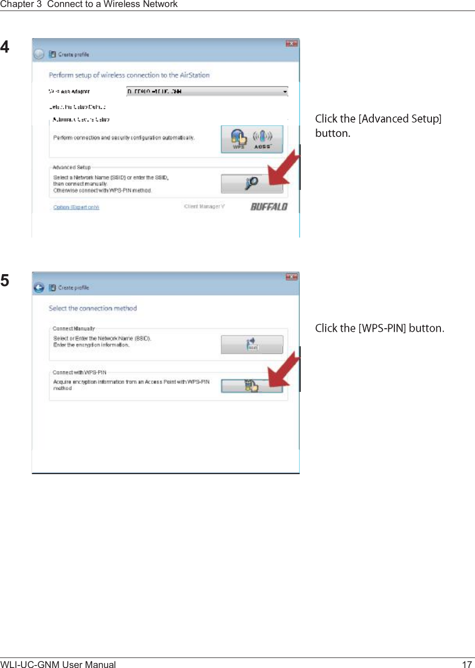 Chapter 3  Connect to a Wireless Network WLI-UC-GNM User Manual 1754¾«¬¬±²ò