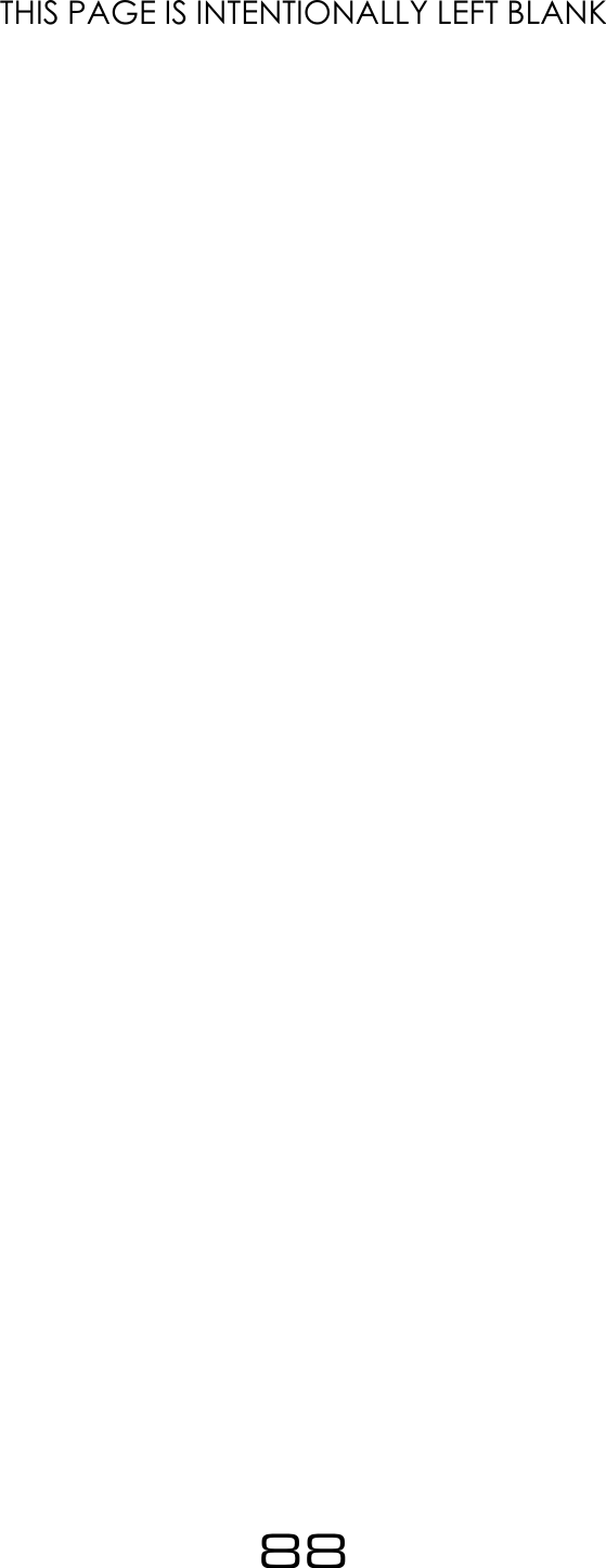 THIS PAGE IS INTENTIONALLY LEFT BLANK88