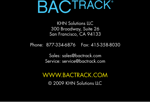 Page 11 of 11 - Bactrack Bactrack-S30-Users-Manual- Select S30 Breathalyzer Owner's Manual  Bactrack-s30-users-manual