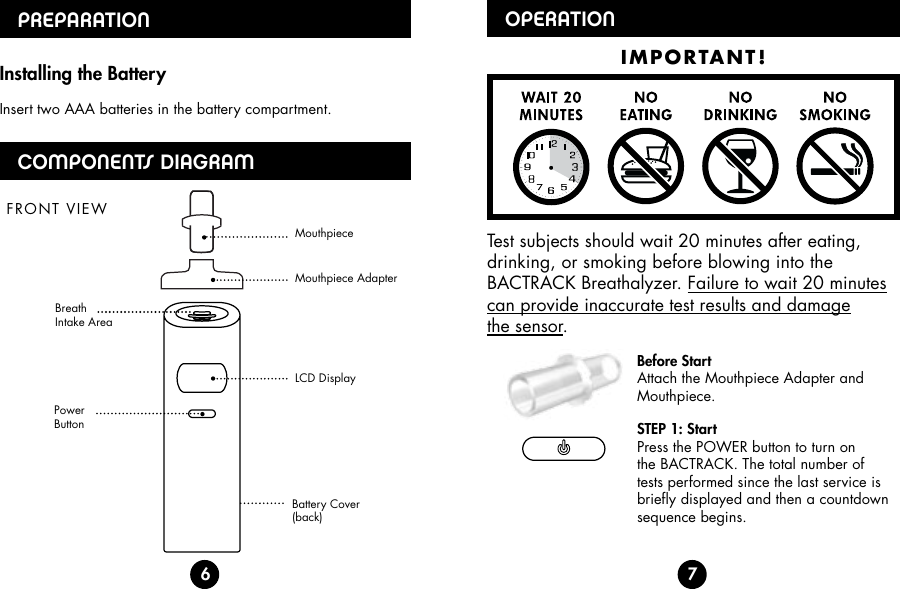 Page 5 of 11 - Bactrack Bactrack-S30-Users-Manual- Select S30 Breathalyzer Owner's Manual  Bactrack-s30-users-manual