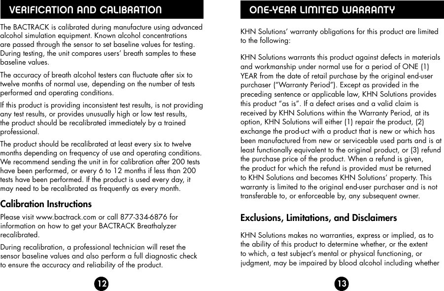 Page 8 of 11 - Bactrack Bactrack-S30-Users-Manual- Select S30 Breathalyzer Owner's Manual  Bactrack-s30-users-manual