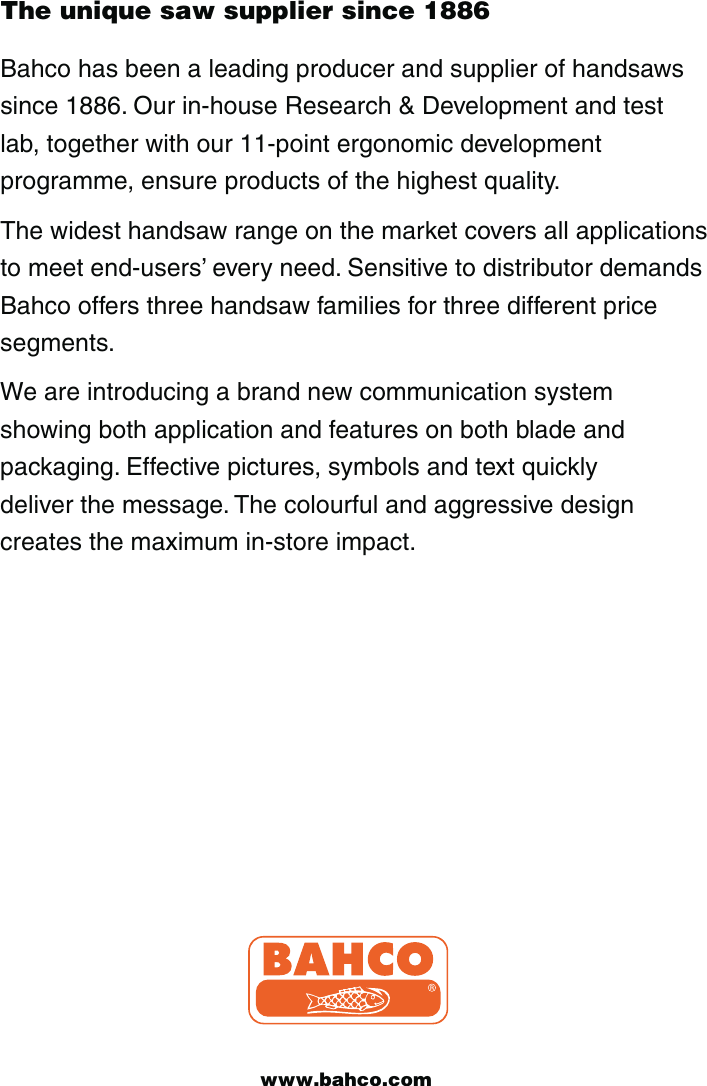 Page 8 of 8 - Bahco Bahco-Superior-Users-Manual-  Bahco-superior-users-manual