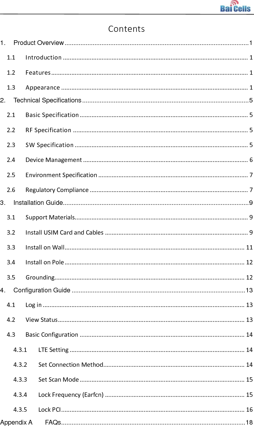    Appendix B Shipping List ............................................................................................. 19    