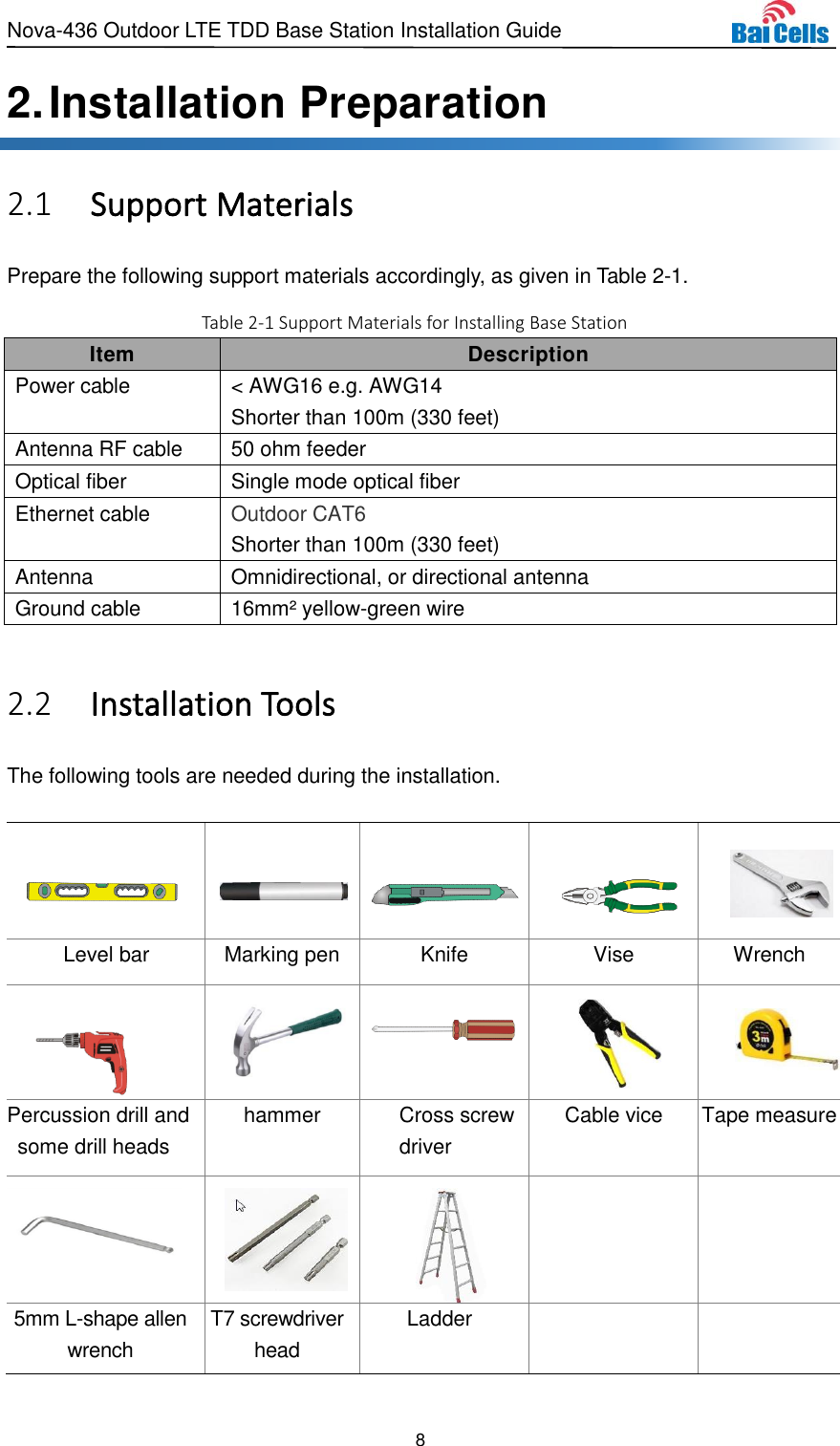 Page 13 of Baicells Technologies MBS2130 LTE-TDD Base Station User Manual Nova 436 Outdoor LTE TDD Base Station