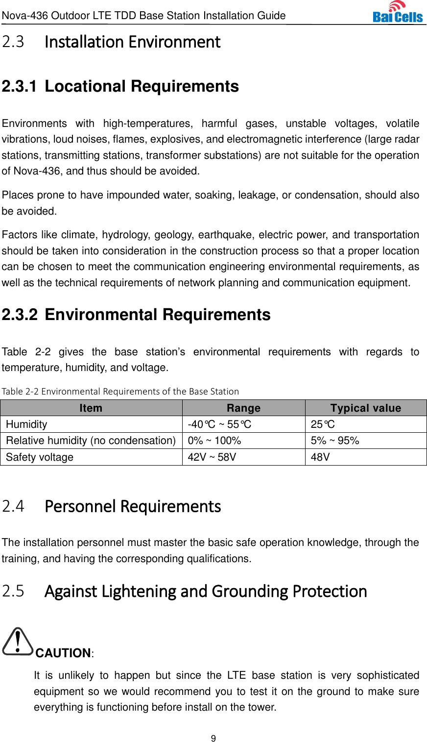 Page 14 of Baicells Technologies MBS2130 LTE-TDD Base Station User Manual Nova 436 Outdoor LTE TDD Base Station