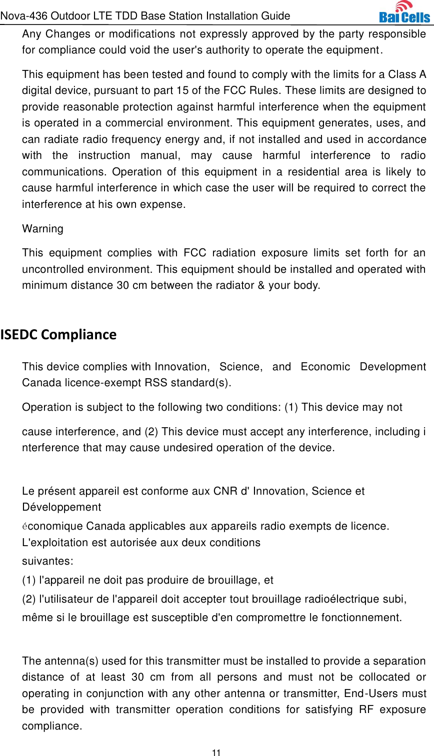 Page 16 of Baicells Technologies MBS2130 LTE-TDD Base Station User Manual Nova 436 Outdoor LTE TDD Base Station