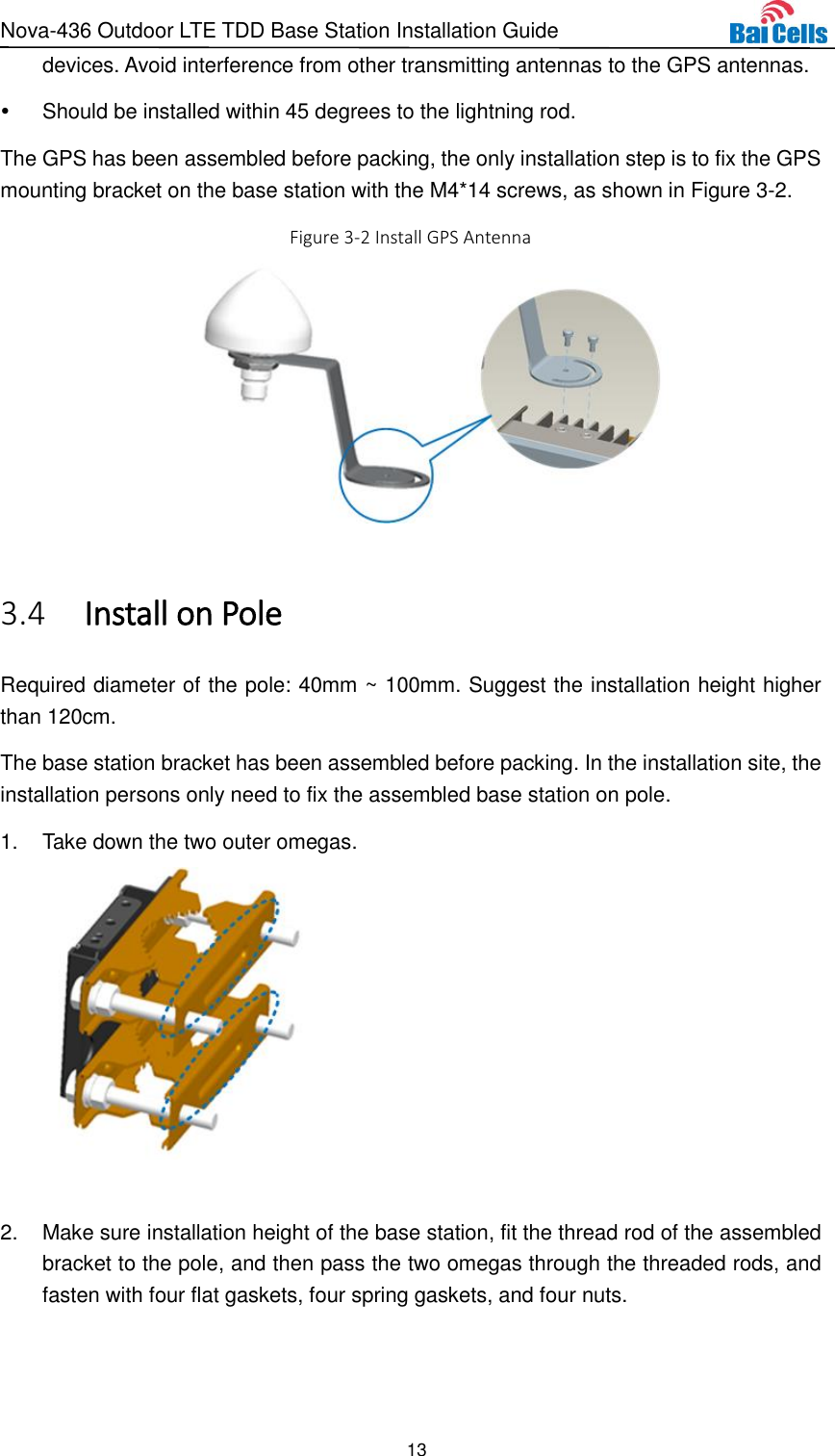 Page 18 of Baicells Technologies MBS2130 LTE-TDD Base Station User Manual Nova 436 Outdoor LTE TDD Base Station