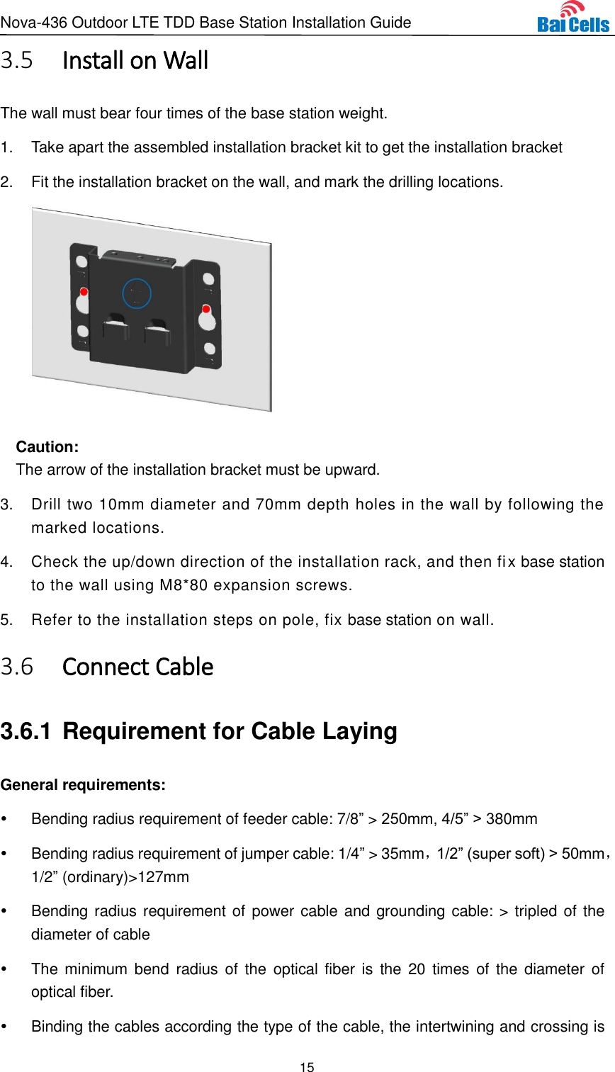 Page 20 of Baicells Technologies MBS2130 LTE-TDD Base Station User Manual Nova 436 Outdoor LTE TDD Base Station